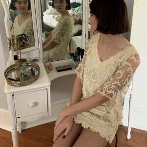 Bell Sleeve Lace Dress